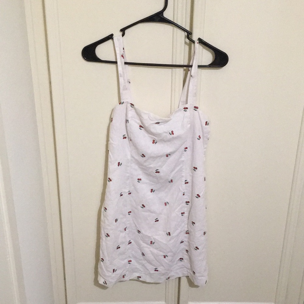 White Dress with Red Cherries